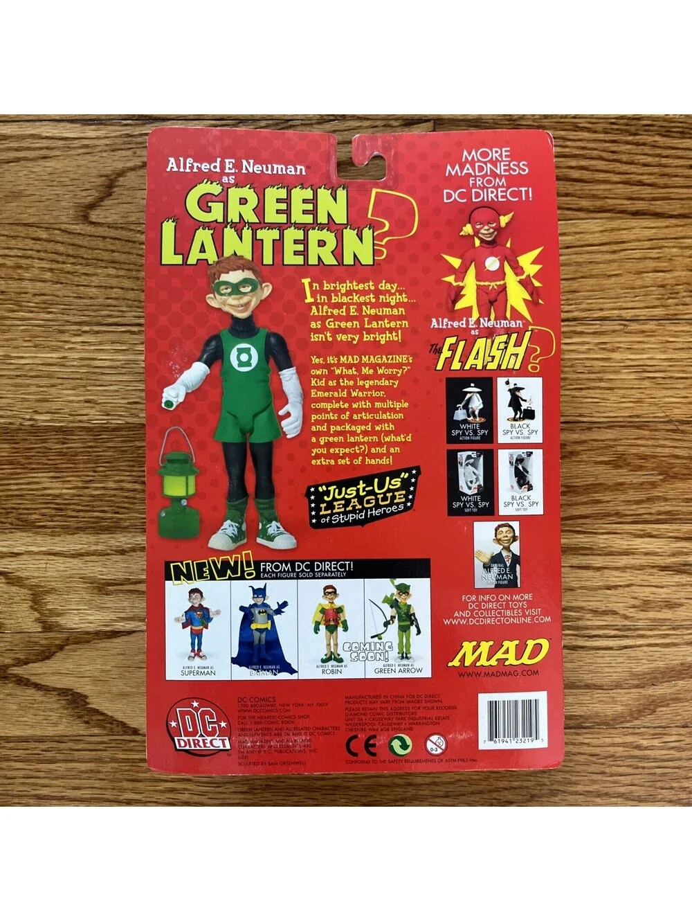 MAD Alfred E Neuman Action Figure DC Direct Green Arrow Just Us League
